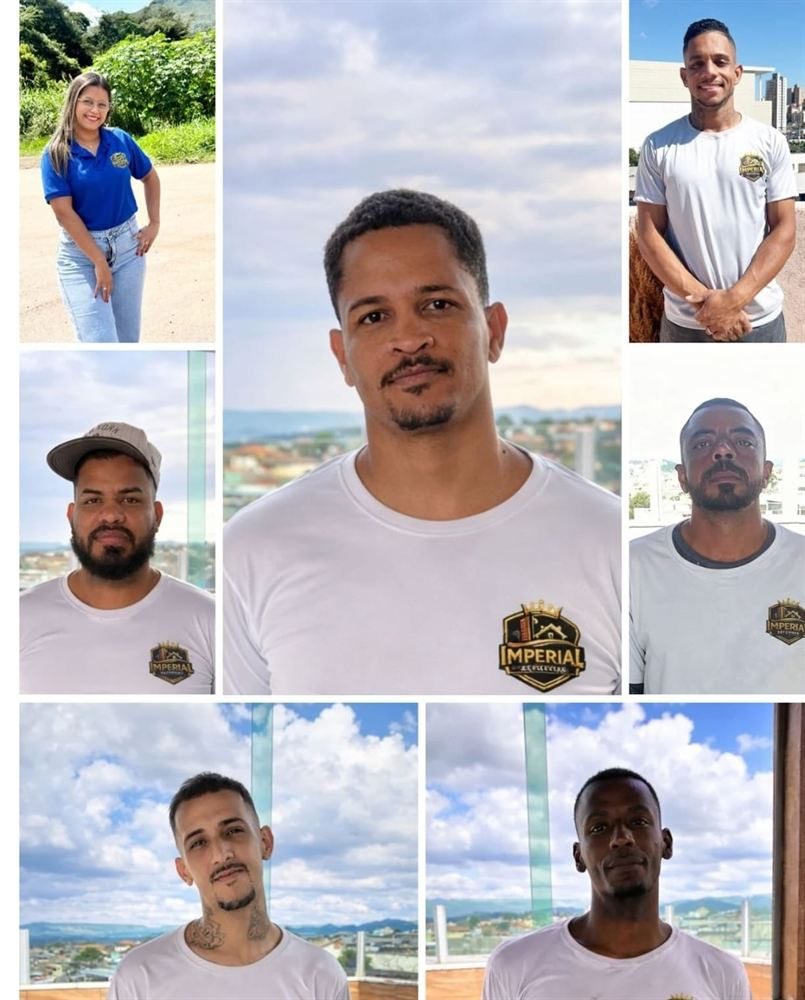 Equipe da Imperial Reformas BH uniformizada